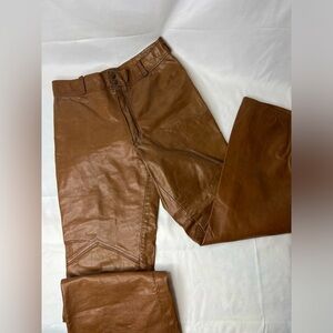 VINTAGE Genuine Leather Pants women’s